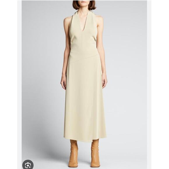 NWT Vince Halter Midi Dress Tie Back Paneled Women’s Size XS $425 - Picture 10 of 11